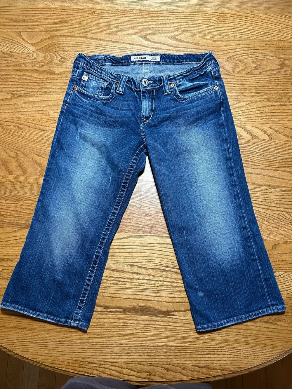 Women’s Big Star The Legendary Blue Jean Cropped Low Rise Size 31
